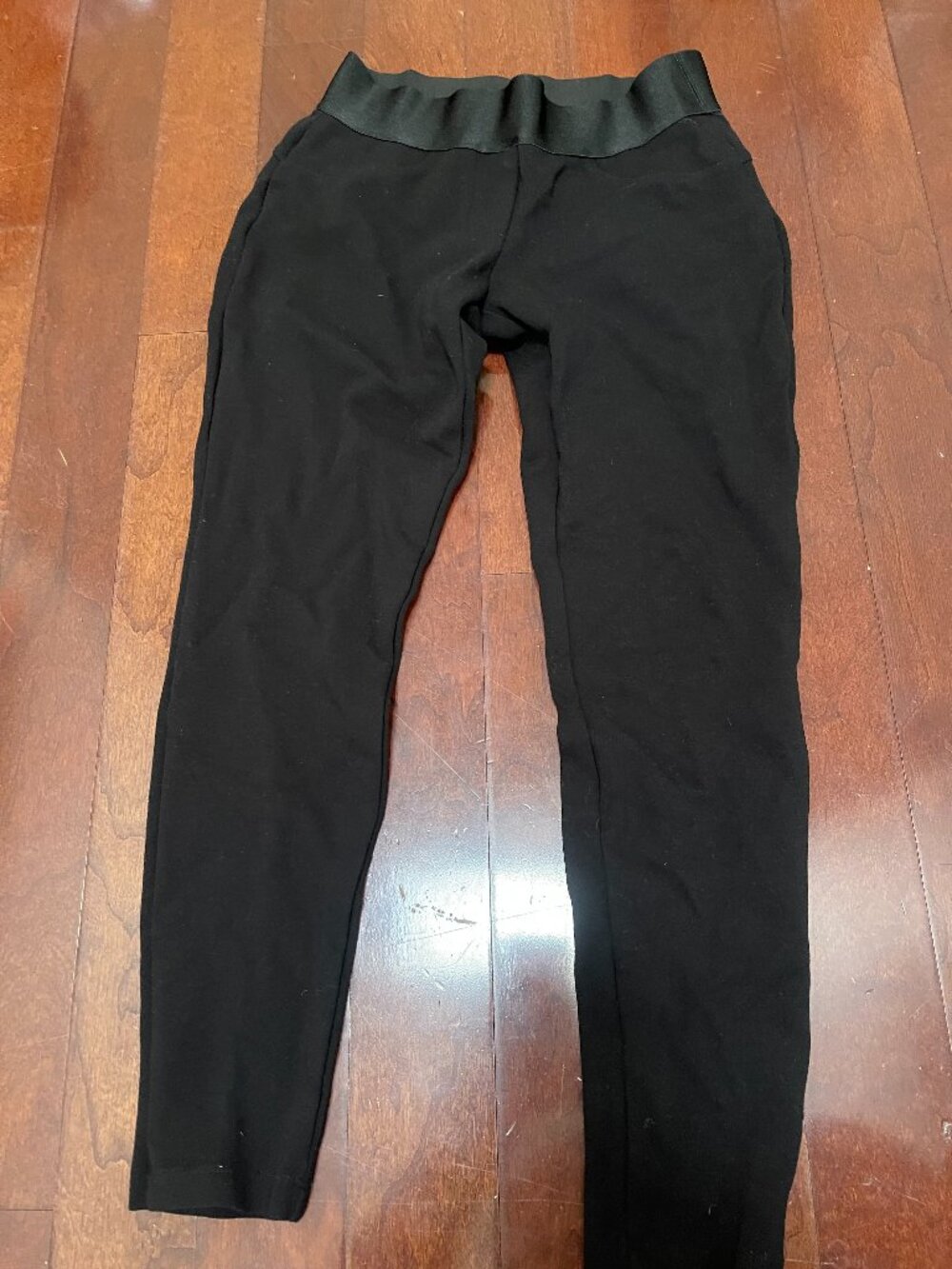 bebe Black Ponte Pull-On Skinny Pants Women's Small Made in USA